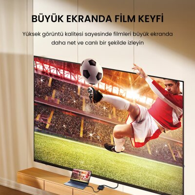 VegGieg 4K 30Hz DisplayPort (DP) to HDMI Çevirici Dönüştürücü - 4