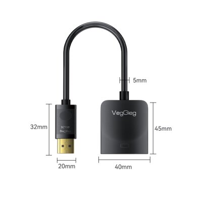 VegGieg 4K 30Hz DisplayPort (DP) to HDMI Çevirici Dönüştürücü - 7