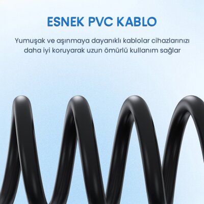 VegGieg USB Type-C to 2 RCA Ses Kablosu 3 Metre - 6