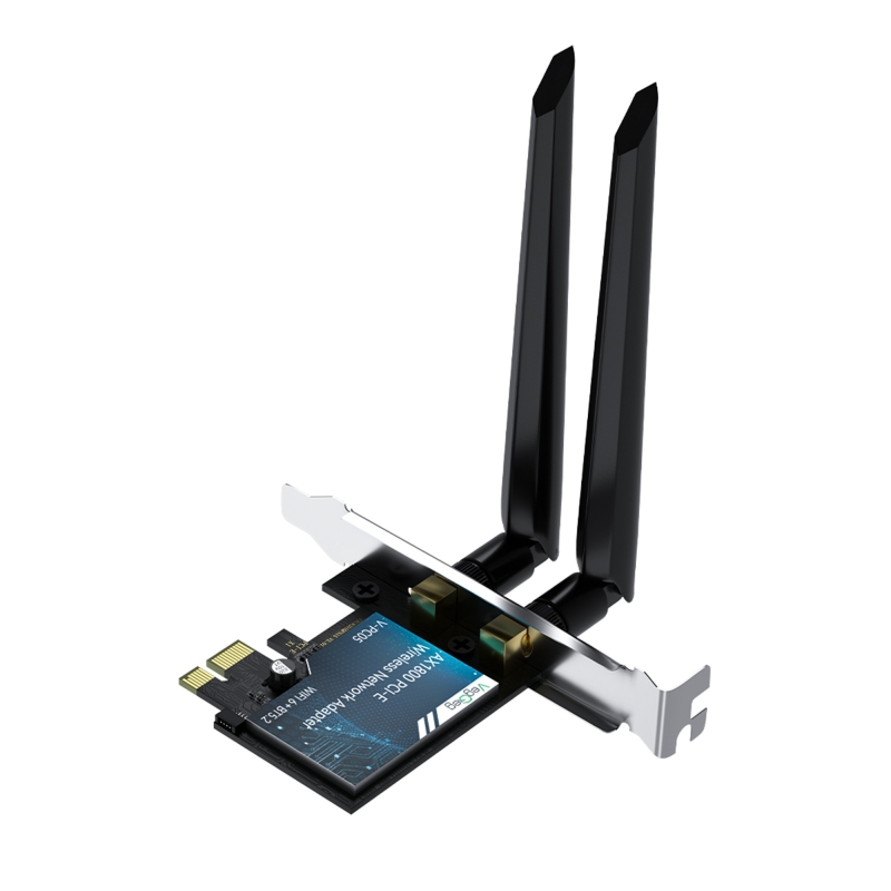 VegGieg AX1800 Wi-Fi 6 Alıcı ve Bluetooth 5.2 Adaptör 5DB Dual Anten PCIe Wifi Ağ Kartı - 1