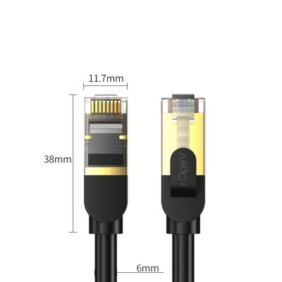 VegGieg CAT8 40Gbps 2000Mhz STP RJ45 Ethernet Kablosu 2 Metre - 3