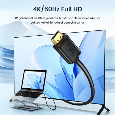 VegGieg DVI 24+1 to HDMI 2K Dönüştürücü Monitör Kablosu 2 Metre - 2