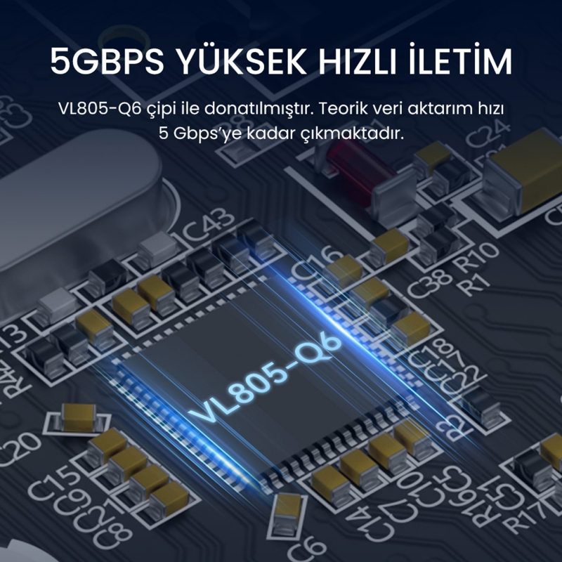 VegGieg PCI-E Express 1000 Mbps Gigabit Harici RJ45 Ethernet Ağ Kartı - 3