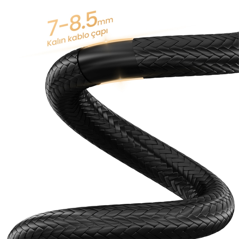 VegGieg Premium 4K 60Hz HDCP ARC HDR Örgülü HDMI 2.1 Kablo 15 Metre - 6