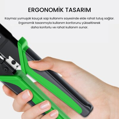 VegGieg RJ45 Ethernet RJ11 Telefon Soket Jack Sıkma Pensesi - 6