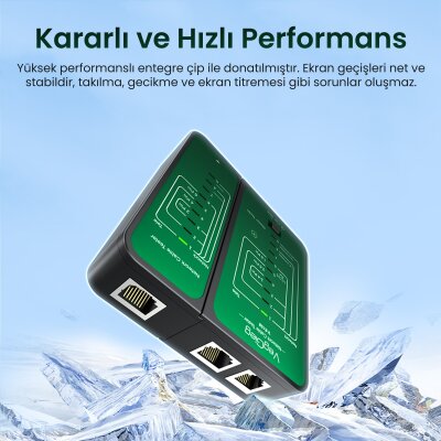 VegGieg RJ45 RJ11 Uyumlu Cat6 Cat7 Cat8 Poe Destekli Network Ethernet Test Cihazı - 5