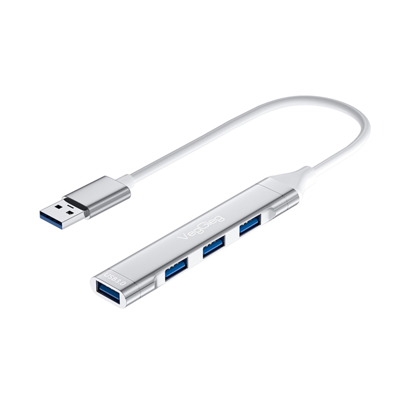VegGieg Type-C to USB 3.0 4 Port 3*USB 2.0 ve 1*USB 3.0 Çoklayıcı Hub - 1