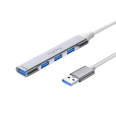 VegGieg Type-C to USB 3.0 4 Port 3*USB 2.0 ve 1*USB 3.0 Çoklayıcı Hub - 8