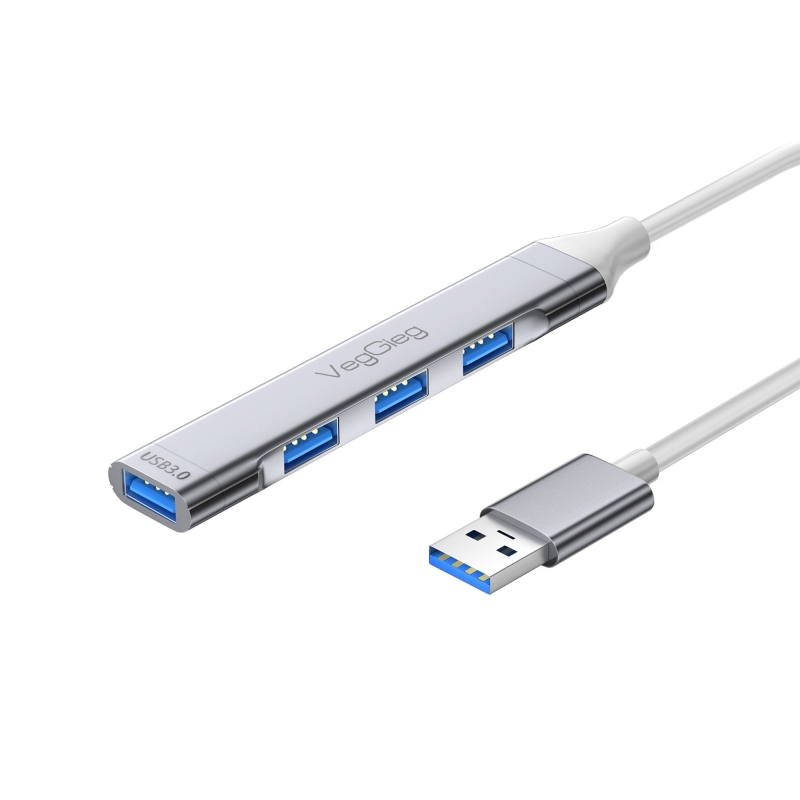 VegGieg Type-C to USB 3.0 4 Port 3*USB 2.0 ve 1*USB 3.0 Çoklayıcı Hub - 8