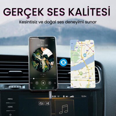 VegGieg USB Type-C to 3.5mm Aux Hi-Fi Ses Kablosu 1 Metre - 5