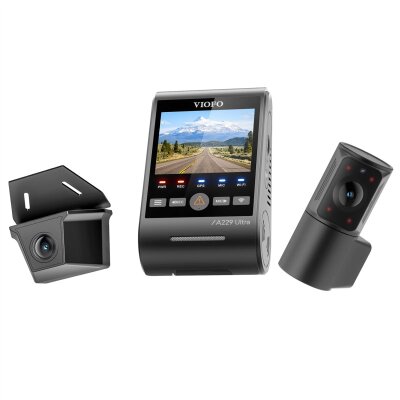 Viofo A229 Ultra-W 3 Kameralı Ön+Arka Su Geçirmez+İç 4K+4K+1080P HDR Sony STARVIS 2 Sensörlü GPS'li Araç Kamerası - 7