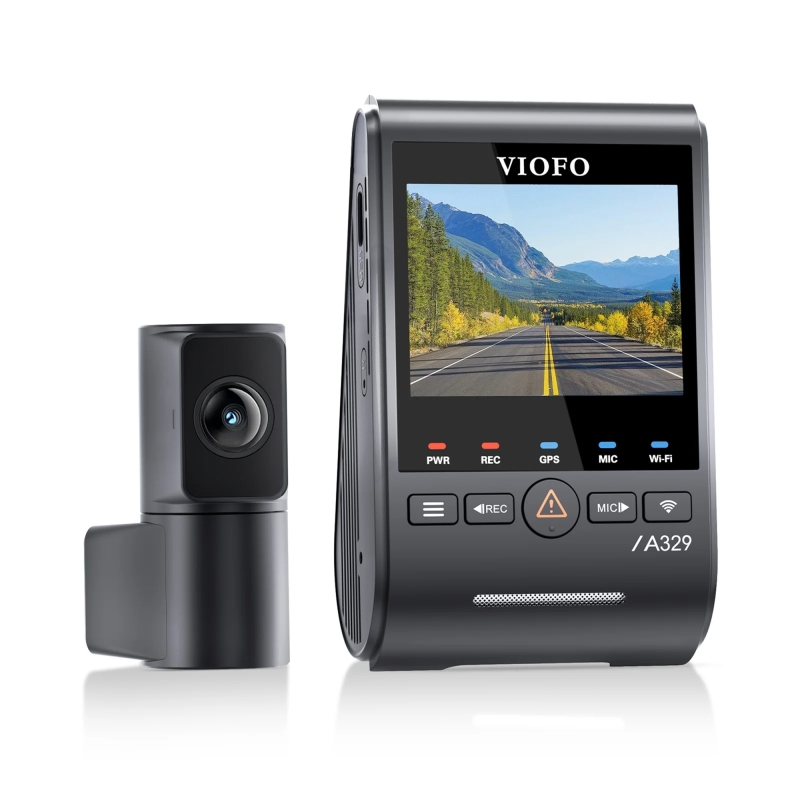 Viofo A329S 2 Kameralı Ön+Arka 4K 60FPS+2K Wi-Fi 6 HDR Sony STARVIS 2 Sensör GPS'li SSD Destekli Araç Kamerası - 9