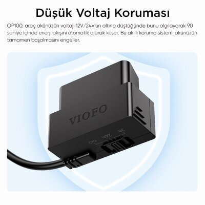 Viofo OP100 OBD Park Modu Bağlantı Kiti + Type-C Park Modu Kablosu - 5