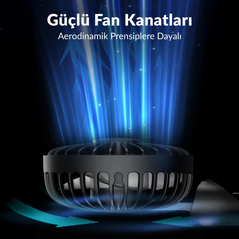 Warmco K38 Ekranlı 4 Kademeli El Vantilatörü 2400mAh Şarjlı Taşınabilir Katlanabilir Standlı Boyun Askılı Soğutucu Fan Pembe - 2